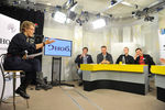 Ксения Собчак ведет прямой эфир программы «Госдеп-2», 2012 год