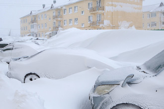 Последствия снегопада в Южно-Сахалинске, 10 января 2018 года