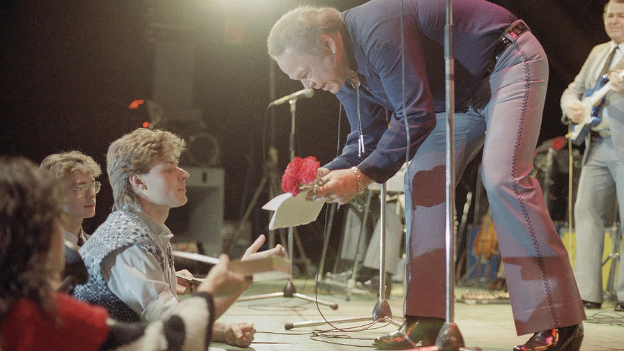 Кантри-музыкант Рой Кларк после концерта в&nbsp;Москве, 1988 год