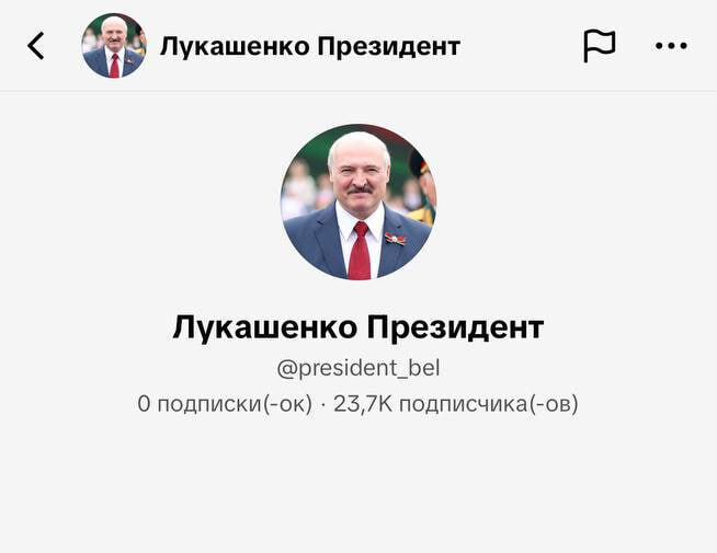 Лукашенко закрыл личку в своем TikTok после призыва писать ему