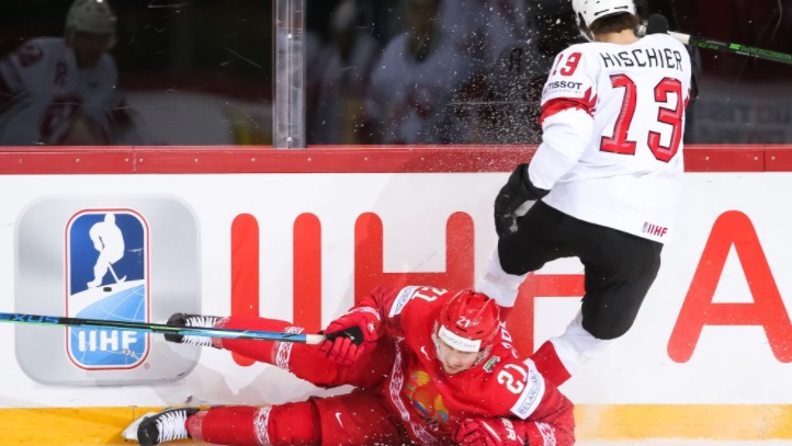 Швейцария разгромила Белоруссию на ЧМ по хоккею