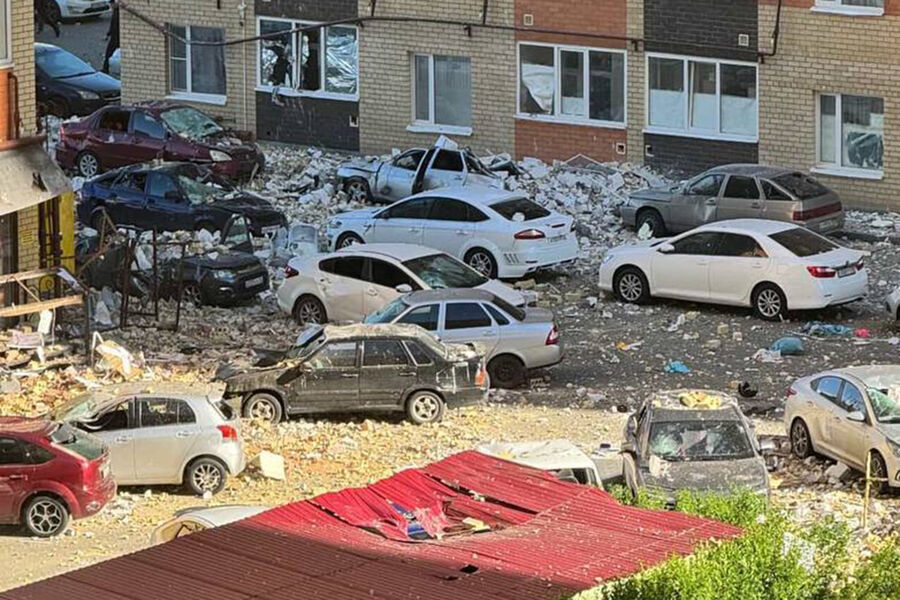 Последствия взрыва в&nbsp;квартире многоэтажного жилого дома на&nbsp;улице Тухачевского в&nbsp;Ставрополе, 21&nbsp;мая 2025&nbsp;года 