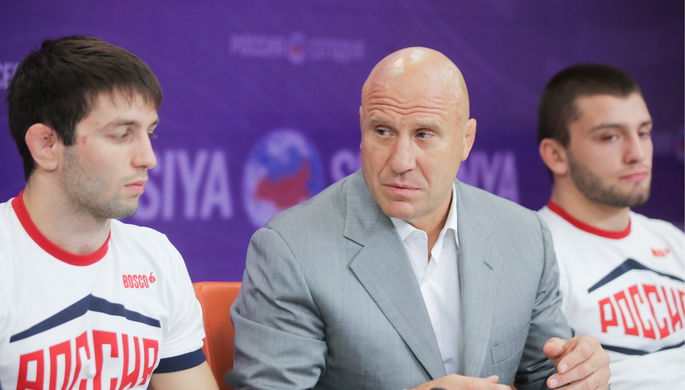 Чемпион Олимпийских игр по вольной борьбе Сослан Рамонов, президент Федерации спортивной борьбы...