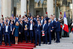 Игроки сборной Франции на приеме у президента Эммануэля Макрона, 16 июля 2018 года