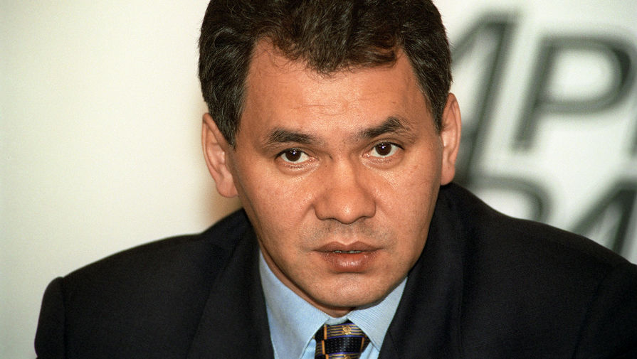 Министр по&nbsp;чрезвычайным ситуациям РФ Сергей Шойгу, 1999 год