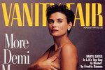 <b>Деми Мур, Vanity Fair, 1991 год</b>
<br><br>
Обнаженная фотография беременной Деми Мур, сделанная Энни Лейбовиц, вызвала горячие споры в редакции Vanity Fair — некоторые сотрудники были категорически против того, чтобы использовать снимок для обложки, опасаясь скандала. После выхода номера многие читатели действительно сочли эту обложку непристойной и восхваляющей сексуальную объективацию, в некоторых местах отказывались принимать журнал в продажу или оборачивали в пленку, будто это была порнография.
<br><br>
Тем не менее тираж номера достиг 1 млн экземпляров, а сама героиня была весьма довольна снимком. «Я чувствовала себя роскошной, прекрасной и более свободной в своем теле», — заявляла Деми Мур, подчеркивая, что этот снимок, на ее взгляд, провозглашает семейные ценности.
