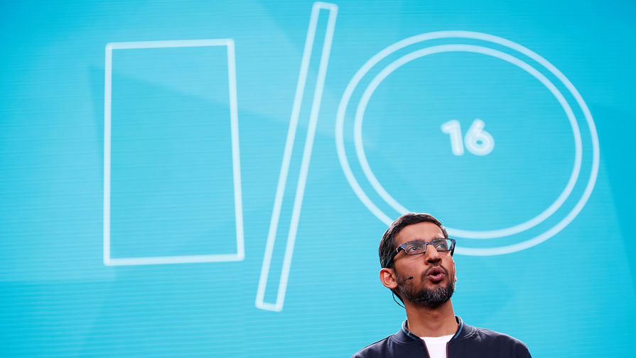 Генеральный директор Google Сундар Пичай на конференции Google I/O 2016