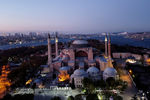 Вид на собор Святой Софии в Стамбуле, 2020 год