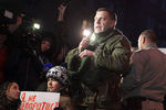 Глава Донецкой народной республики Александр Захарченко на траурном митинге