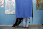 На избирательном участке в Афинах
