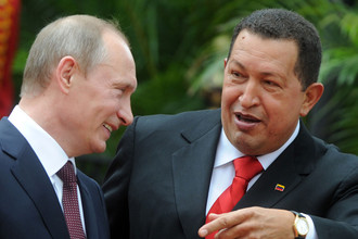 Владимир Путин и Уго Чавес