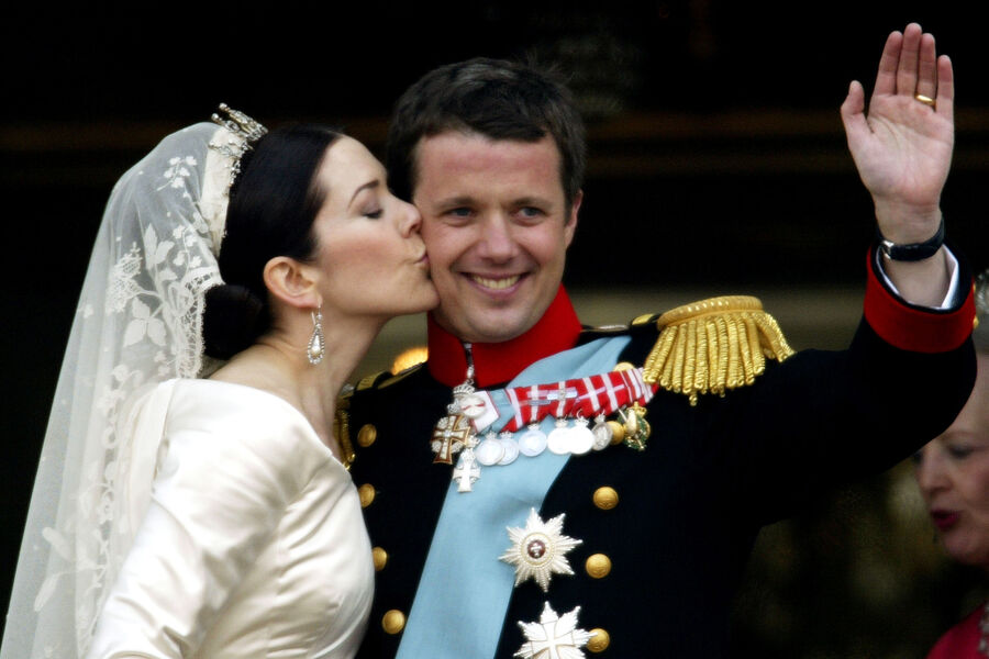 Кронпринц Фредерик во время свадьбы с принцессой Мэри, 2004 год