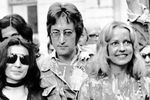 Йоко Оно, Джон Леннон и Жанна Моро во Франции, 1971 год