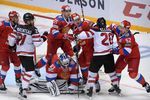 Потасовка между игроками сборных России и Канады в матче Кубка Первого канала