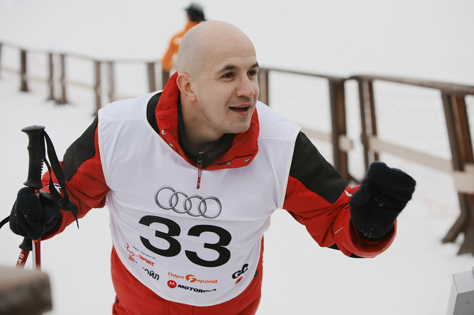 Егор Дружинин участвует в гонке Audi Stars Cup в парке «Яхрома», 2008 год