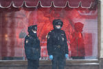 Сотрудники полиции на Красной площади, 31 марта 2020 года