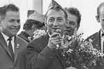 Итальянский писатель Джанни Родари на встрече с пионерами во время V Московского международного кинофестиваля, 1967 год