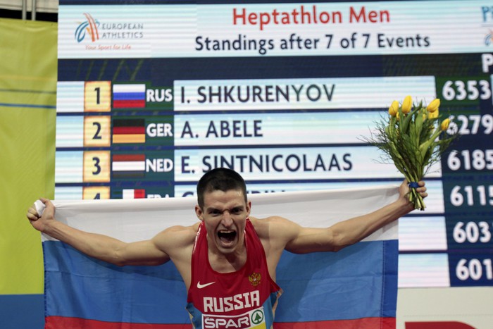 Илья Шкуренев стал чемпионом Европы в семиборье