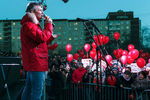 Глава Екатеринбурга Евгений Ройзман во время митинга против отмены прямых мэрских выборов, 2 апреля 2018 года