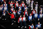 Спортсмены сборной команды России на церемонии открытия XVI летних Паралимпийских игр, 2021 год