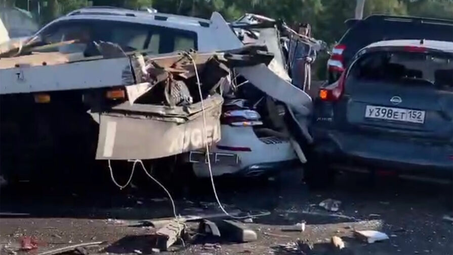 В Нижегородской области произошло ДТП с 11 автомобилями