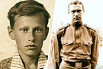 Виктор Коклюшкин в детстве и во время службы в армии