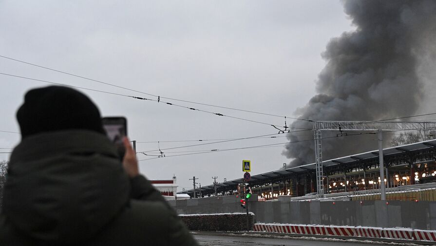 В СКР назвали причины пожара на цветочном складе в центре Москвы