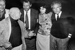 Пабло Пикассо с Сергеем Юткевичем, Сергеем Урусевским, Татьяной Самойловой и Жаном Кокто в Париже, 1959 год
