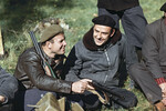 Летчики-космонавты СССР Юрий Гагарин и Владимир Комаров на охоте, 1966 год