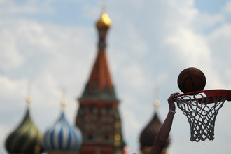 Баскетбол у стен Кремля