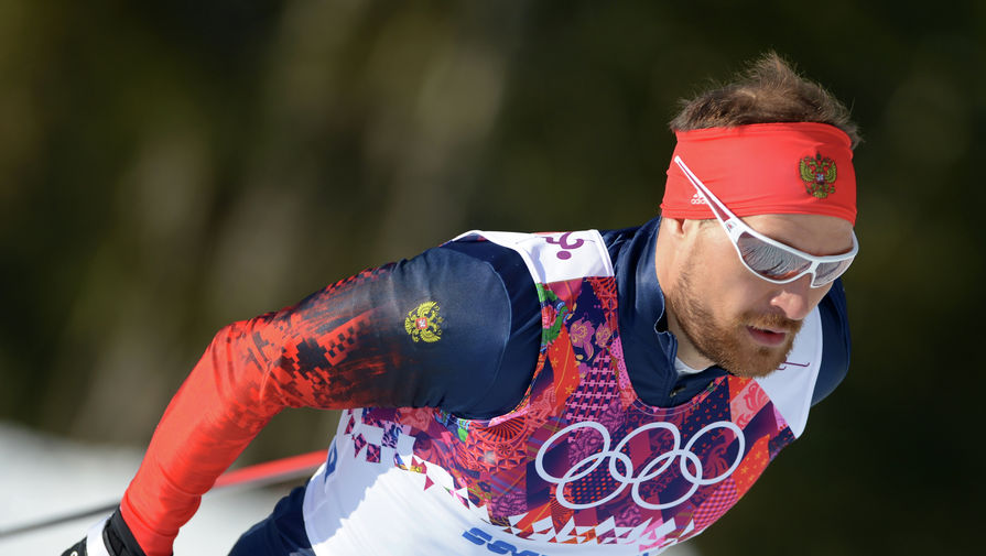 Алексей Петухов на олимпийской лыжне