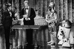 Марк Хэмилл (слева) во время церемонии вручения премии «Оскар», 1978 год