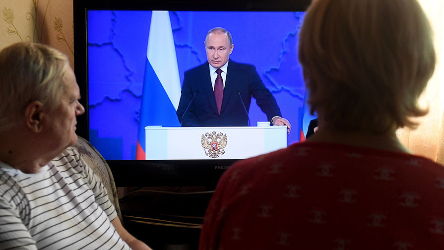 Телевизионная трансляция ежегодного послания президента России Владимира Путина к Федеральному собранию, 20 февраля 2019 года