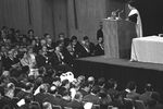 Индира Ганди выступает на конференции ООН по торговле и строительству в Дели, 1968 год