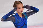 Россиянка Александра Трусова, занявшая третье место в соревнованиях женщин