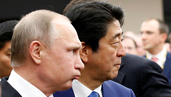 Владимир Путин и премьер-министр Японии Синдзо Абэ