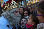 Празднование Дня трех королей в городе Хихон, Испания