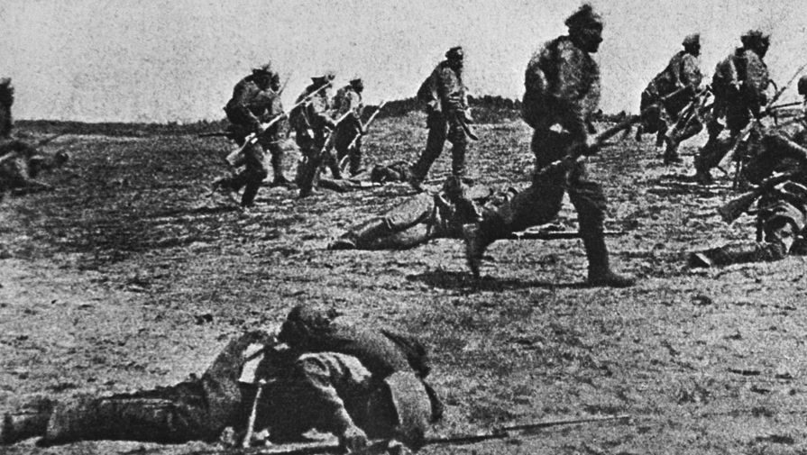 Наступление русских войск на одном из участков Юго-Западного фронта, 1916 год
