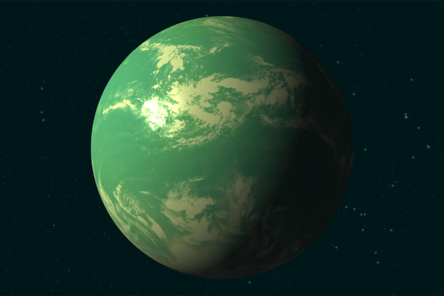 Kepler-22b, один из потенциальных «двойников Земли»