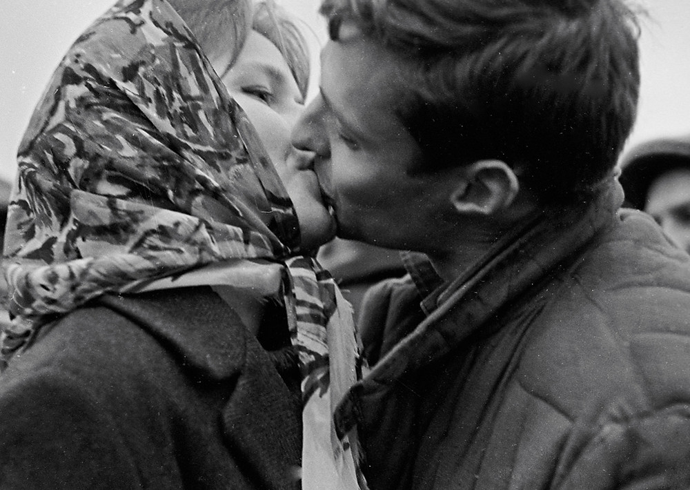 Проводы призывника в ряды Советской Армии. Москва. 1964 год