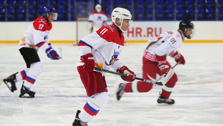 Команда Путина и Лукашенко победила в хоккейном товарищеском матче