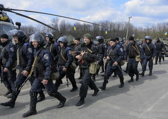 Украинские военные под&nbsp;Славянском