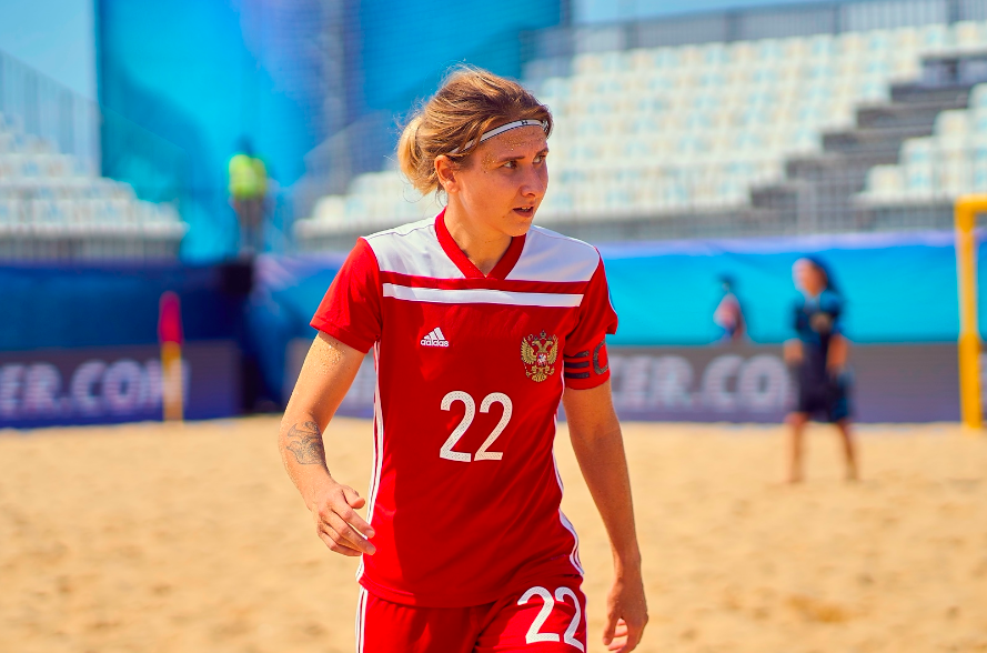 Капитан женской сборной России по пляжному футболу Анастасия Горшкова
