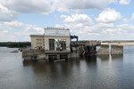 Вид на Каховскую ГЭС, 11 июля 2023 года
