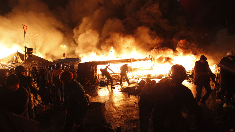 Ситуация в центре Киева, 18 февраля 2014 года