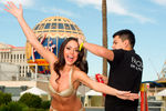 Мисс Болгария на фотосессии в купальниках в Planet Hollywood Resort & Casino в Лас-Вегасе