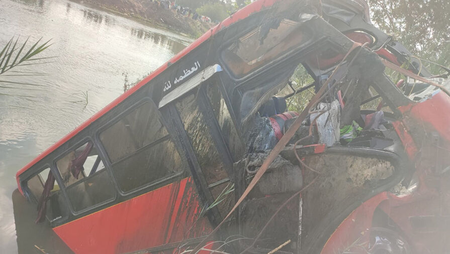 В Египте автобус опрокинулся в канал, погибли 19 человек