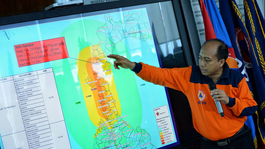 Пурво Нугрохо показывает последствия землетрясения и цунами в&nbsp;Сулавеси, Индонезия, 29 сентября 2018 года