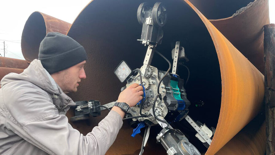 В России создали универсального робота для ремонта труб