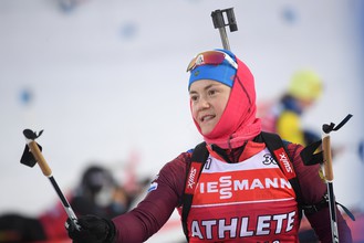 Российская биатлонистка Екатерина Юрлова-Перхт